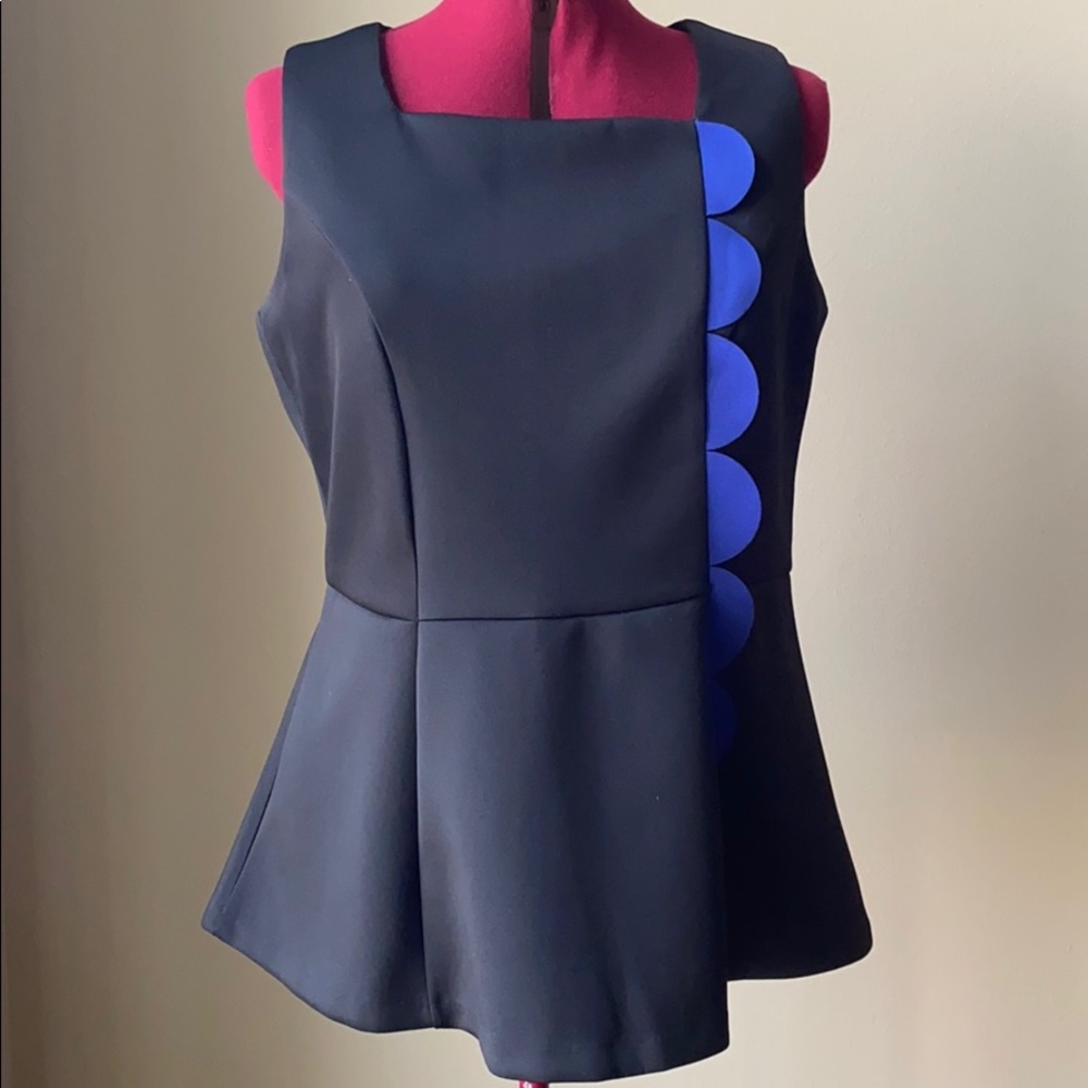 Eloquii Sleeveless Peplum Top